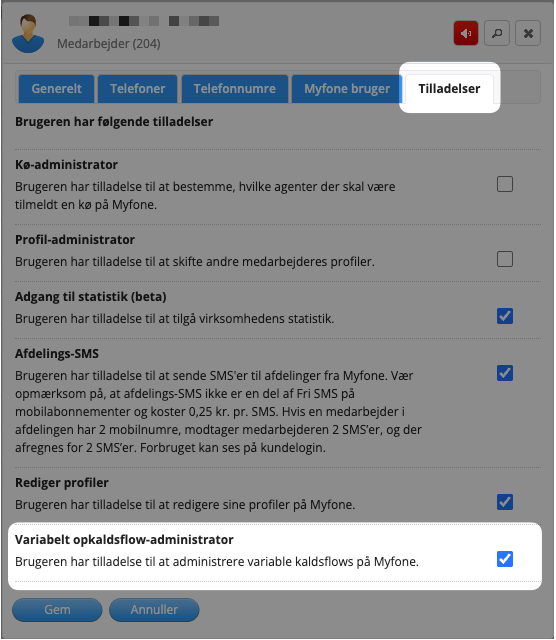 Kaldsflow tilladelser